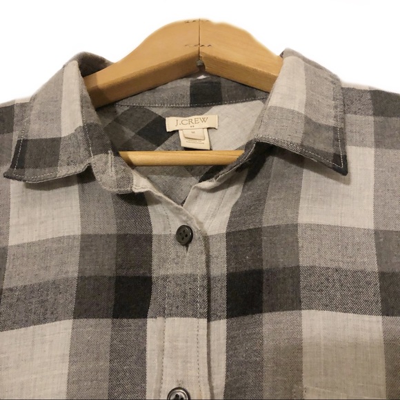 J. Crew Light Plaid Button Down Shirt Soft Flannel - Picture 6 of 8